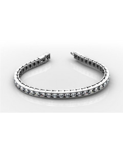 2.00ct VS/EF Modern Round Diamond Tennis Bracelet