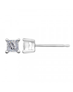 0.27CT VS/EF Princess Diamond Stud Earrings