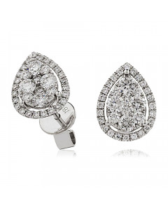 0.75CT VS/FG Round Diamond Designer Earrings