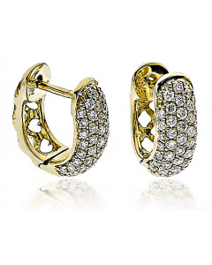 0.40ct VS/EF Elegant Round Diamond Hoop Earrings