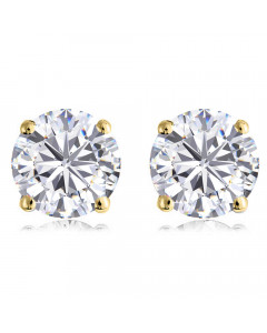 0.40CT VS/F Round Diamond Stud Earrings