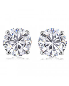 0.22CT VS/F Round Diamond Stud Earrings