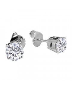 1.39CT SI/FG Round Diamond Stud Earrings
