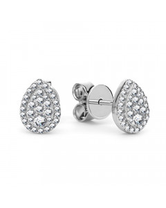 1.02ct VS/EF Classic Round Diamond Cluster Earrings