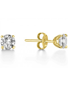 0.80 VS2/G Classic Round Diamond Designer Earrings