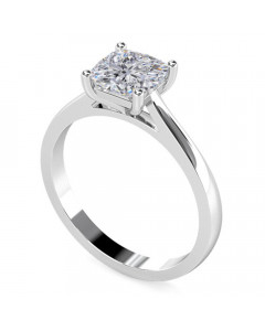 0.90ct VS2/J Princess Diamond Engagement Ring