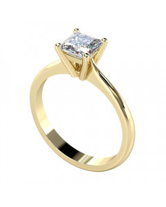 0.90ct VS1/D Princess Diamond Engagement Ring
