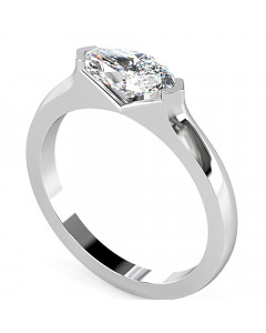 0.30CT VS2/G Marquise Diamond Solitaire Ring