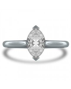 0.90ct I1/F Marquise Diamond Engagement Ring