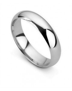 5mm D Shape Wedding Ring