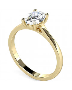 0.40 VS2/H Traditional Oval Diamond Engagement Ring
