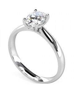 0.82ct VVS2/H Elegant Oval Diamond Engagement Ring