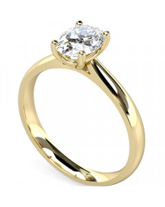 0.90ct VVS1/H Elegant Oval Diamond Engagement Ring