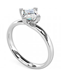GIA Certified 0.34ct I1 E Princess Diamond Solitaire Ring