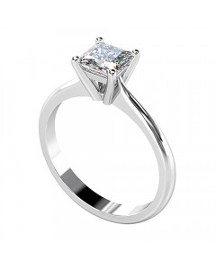 0.40ct VVS2/E Princess Diamond Engagement Ring