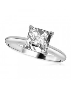 0.50ct VS1/F Knife Edge Shoulder Princess Diamond Engagement Ring