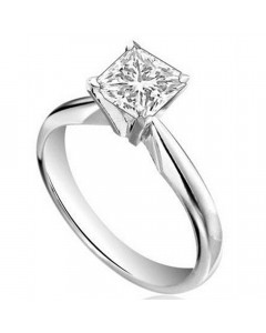 1.00ct SI2/F Princess Diamond Engagement Ring