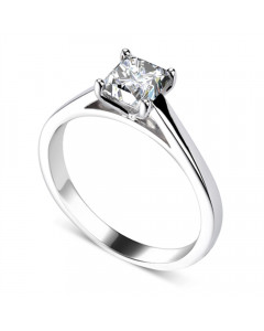 0.66ct SI1/J Princess Diamond Engagement Ring