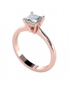0.93ct SI2/I Princess Diamond Engagement Ring
