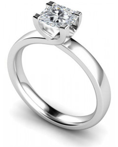 0.50ct SI2/H Princess Solitaire Engagement Ring