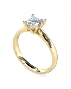 0.50ct VS1/F Princess Diamond Engagement Ring
