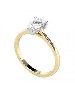 0.75ct VS2/J Stylish Pear Diamond Engagement Ring