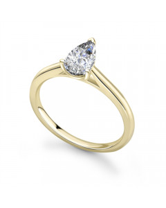 1.05ct SI2/G Classic Pear Diamond Engagement Ring