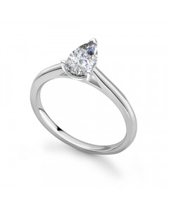 1.00ct SI2/H Classic Pear Diamond Engagement Ring