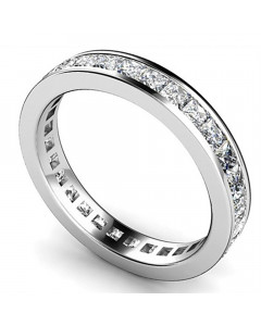 0.40ct VS/EF Elegant Princess Diamond Full Eternity Ring