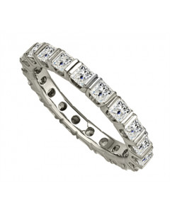 1.04CT VS/EF Elegant Princess Diamond Full Eternity Ring