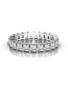 0.75CT SI2/G Princess Diamond Eternity Ring