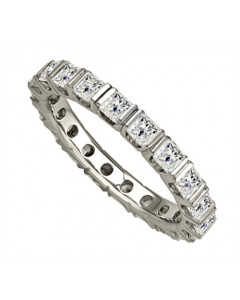 1.00 VS/EF 1.00Ct Elegant Princess Diamond Full Eternity Ring