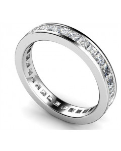 0.75ct I1/FG Elegant Princess Diamond Full Eternity Ring