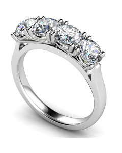 0.40ct SI2/G Diamond Four Stone Eternity Ring