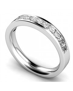 1.50CT VS/EF Princess Diamond Half Eternity Ring