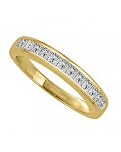 0.55CT VS/EF Princess Diamond Eternity Ring