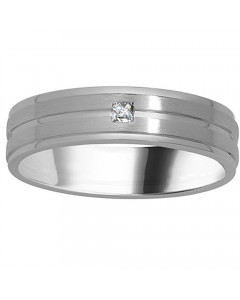 0.06CT VS/EF Princess Diamond Mens Ring