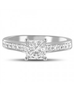 1.30ct SI2/F Princess Diamond Ring