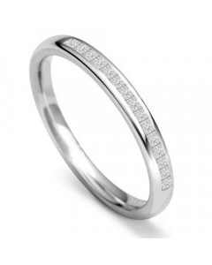 0.20ct VS/EF 2.5mm Princess Diamond Wedding Ring
