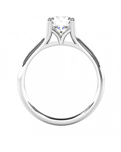 1.02ct SI2/G Round cut Solitaire Ring in Platinum