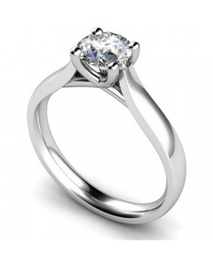 1.30ct VS2/I Round Solitaire Ring in Platinum