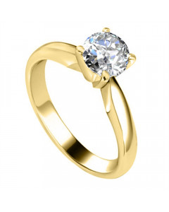 1.00CT SI2/G Round Diamond Solitaire Ring