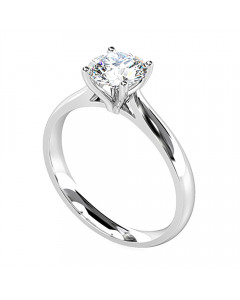 1.00ct SI1/I Round Diamond Solitaire Ring