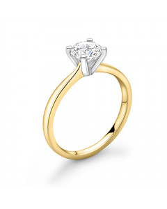 1.01CT SI2/I Round Diamond Solitaire Ring