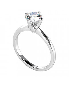 0.50ct I1/D Round Diamond Solitaire Ring in Platinum