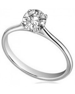 0.40CT SI2/G Round Diamond Solitaire Ring in Platinum