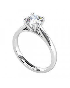 0.90CT SI2/G Round Diamond Solitaire Ring