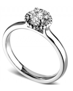 0.40CT SI2/G Round Diamond Solitaire Ring in Platinum