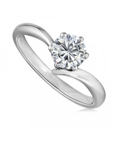 0.61ct I1/G Round Diamond Engagement Ring