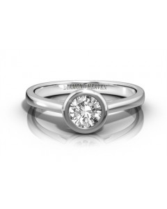 0.70CT SI2/H Round Diamond Solitaire Ring